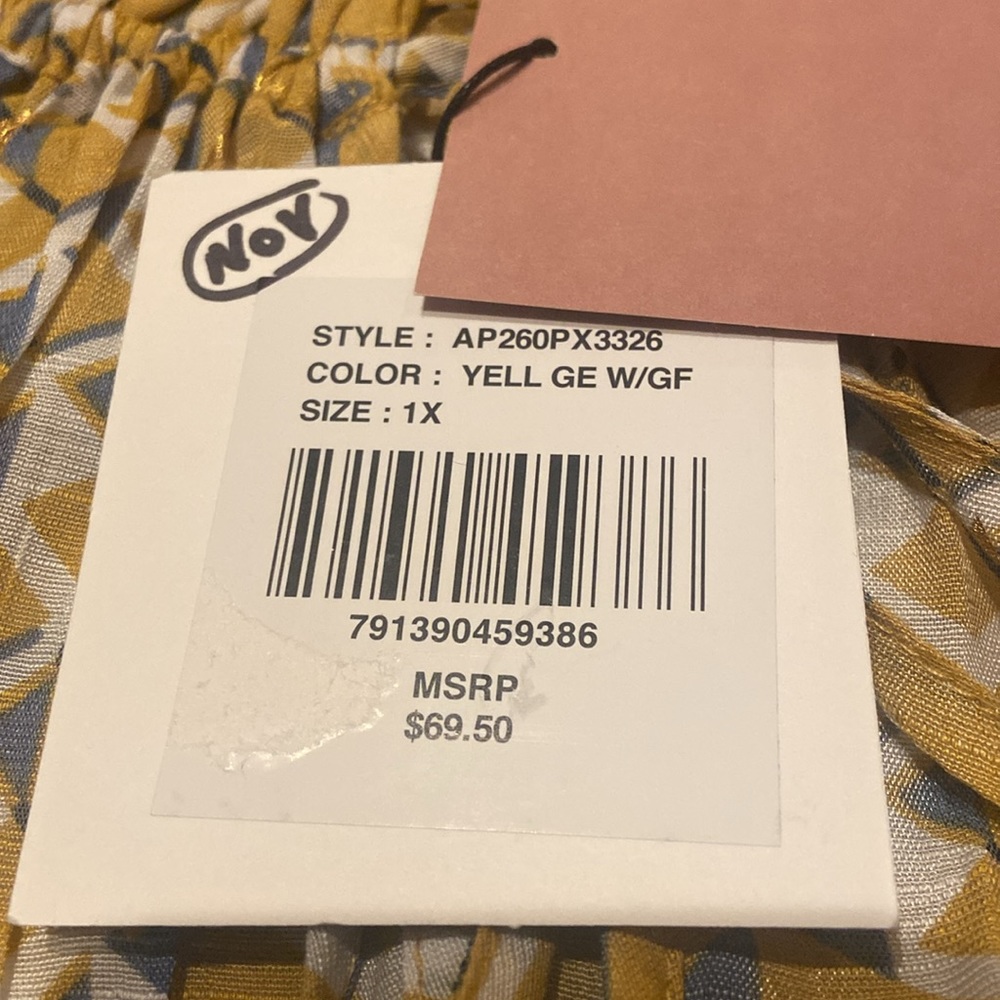 ALEX & PARKER Size 1X Rayon/Poly Top NWT - Picture 12 of 12